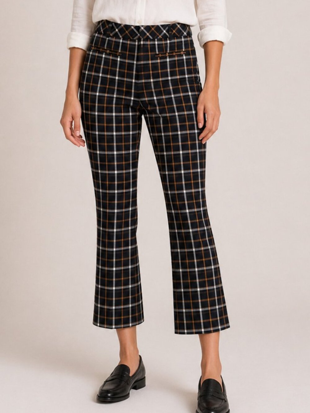 Anthropologie The Essential Collection Plaid Trousers
